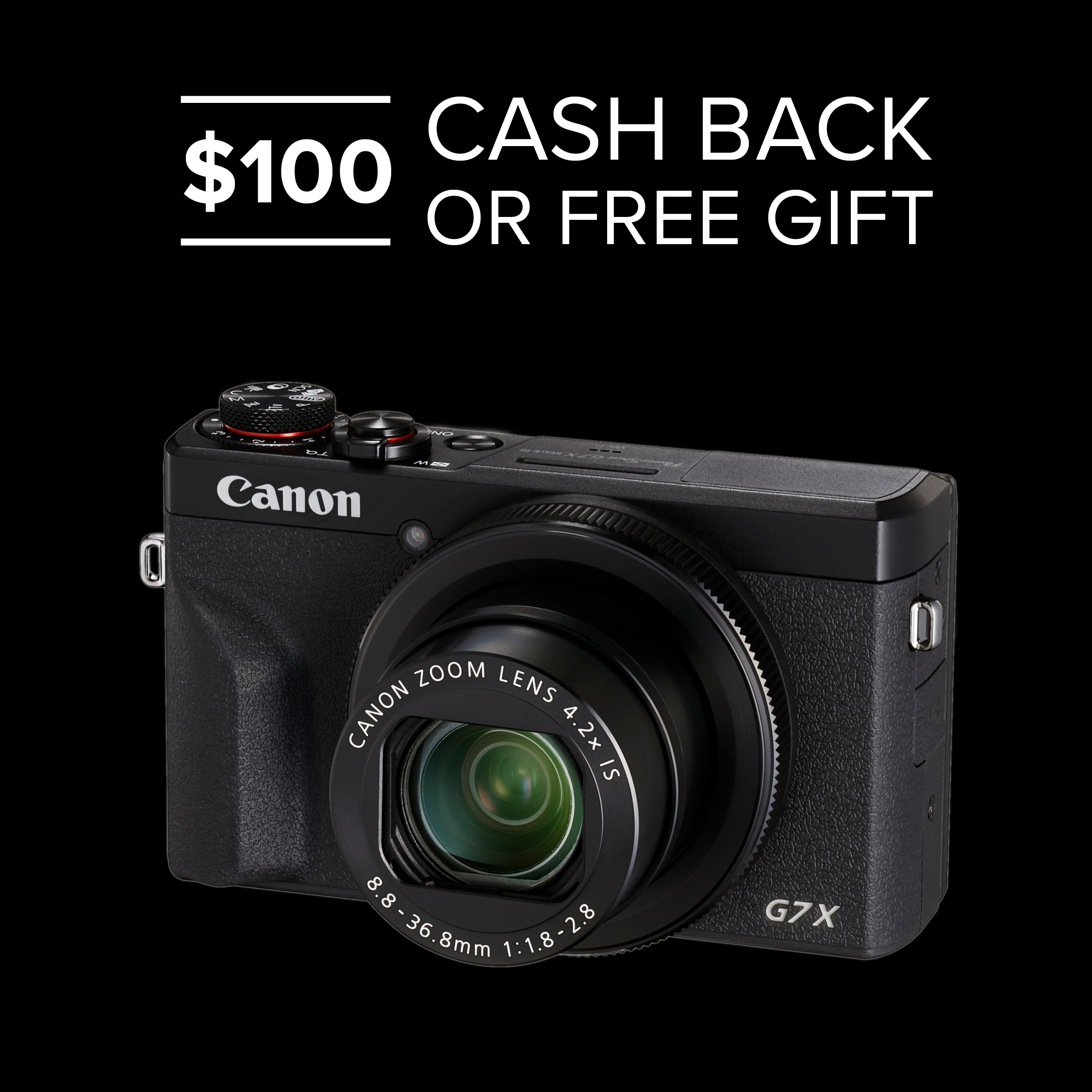 Canon Powershot G7x III 100 CASHBACK VIA REDEMPTION Kens Cameras